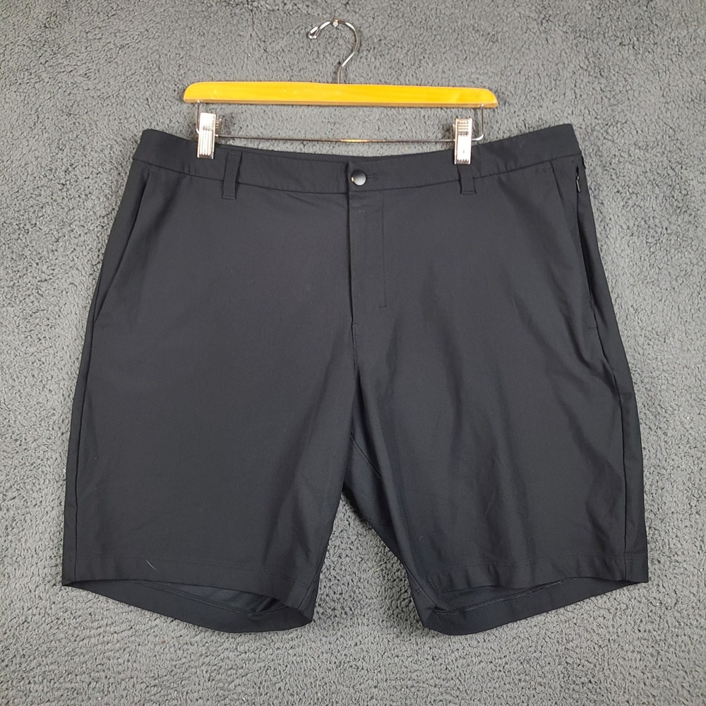Lululemon Commission Short 9 Warpstreme Black Mens Size 38 LM7B96S